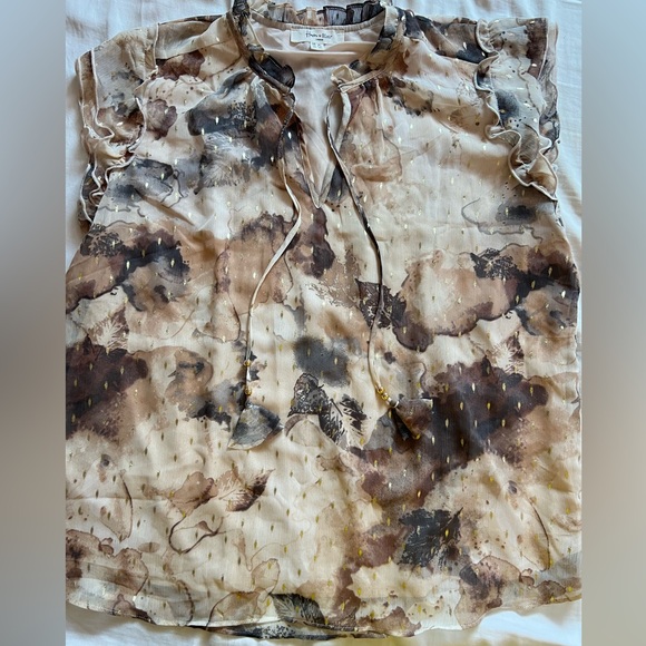 Haven + Blair London - (XL) V Neck Blouse - Picture 2 of 5